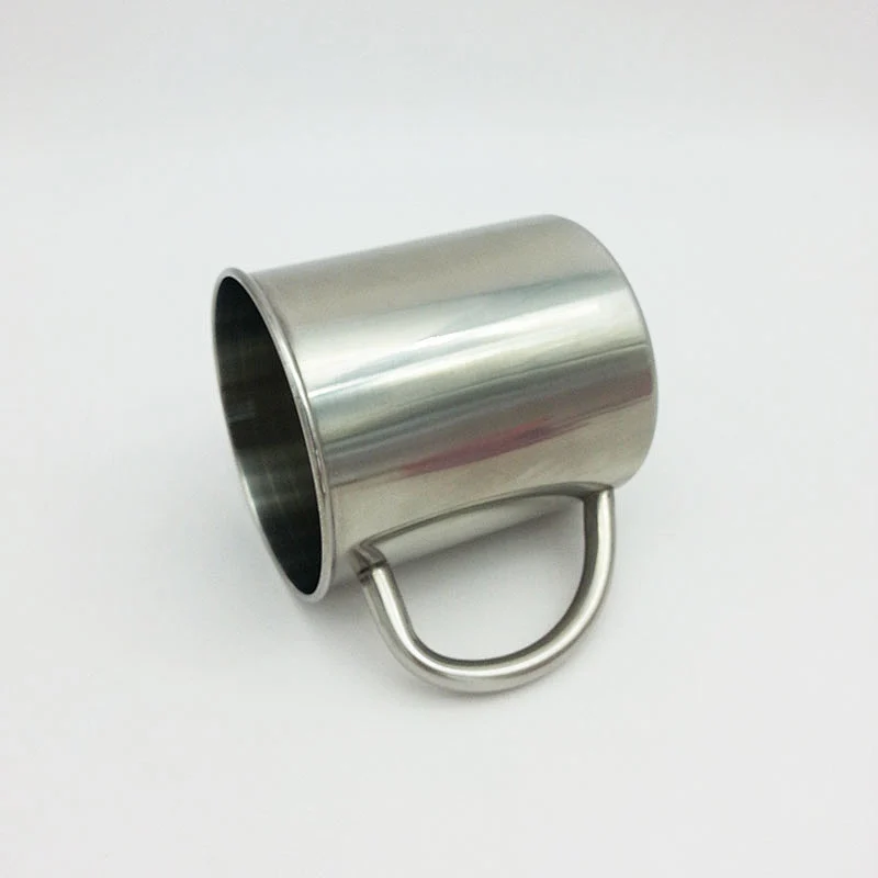Thick Stainless Steel Cup Mugs Keep Warm With Handle Drink Coffee Tea Special Customized Logo