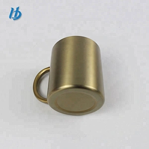 Stainless steel coffee cup copper drinking mugs metal tin coffee mug custom printed thermos mug