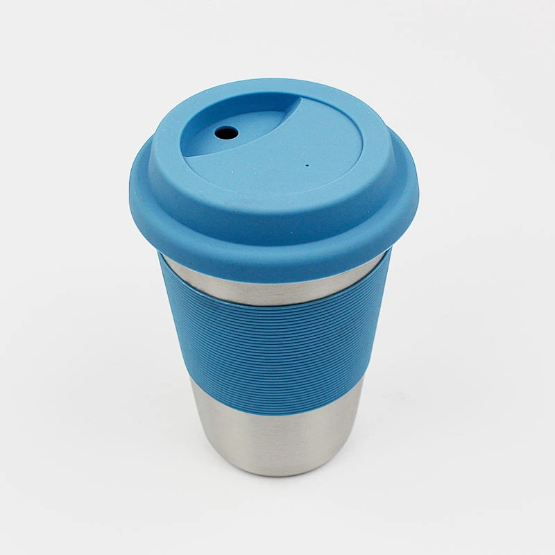 Stainless Steel Reusable Coffee Cup Logo