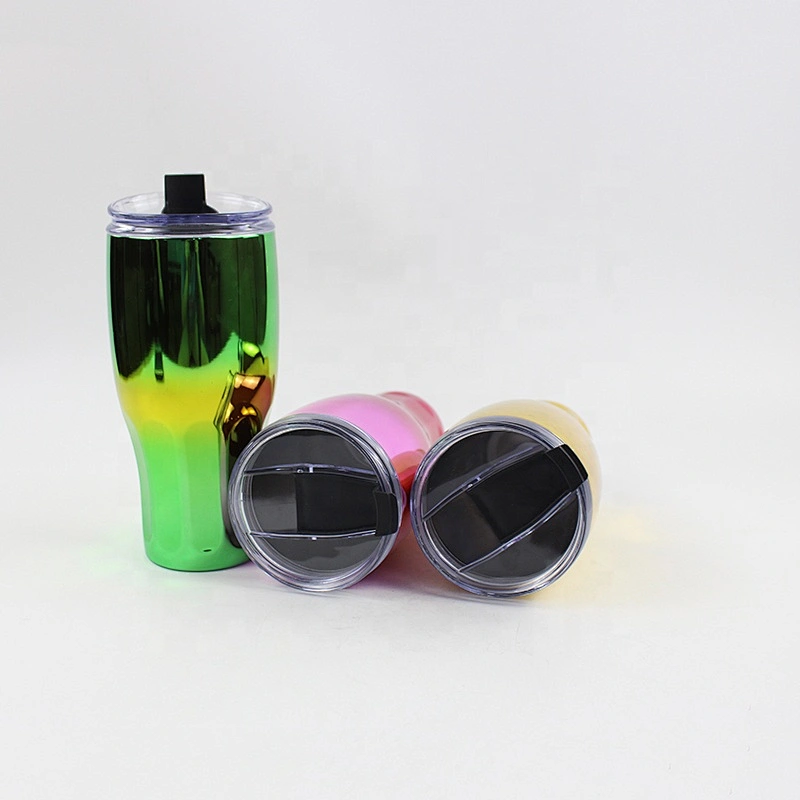 New design tumbler cups,gradient color stainless steel double wall vacuum insulated tumbler
