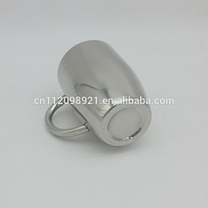 factory wholesale and retailing 304 stainless steel double wall wine cups with lid children's drinking mug with handle