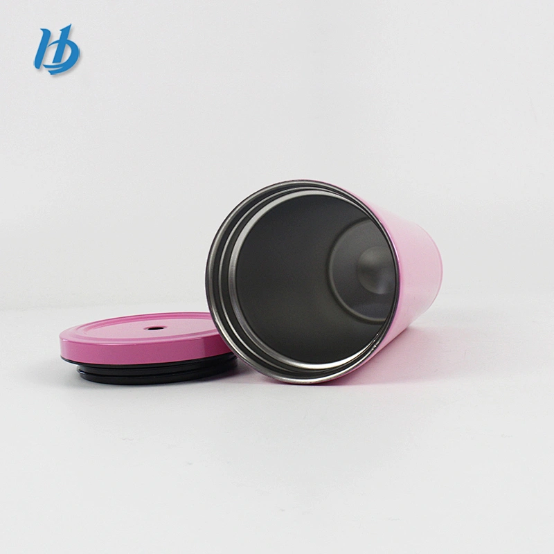 factory wholesale high quality straw double wall stainless steel drinking tumbler coffee tea mug with straw and lid