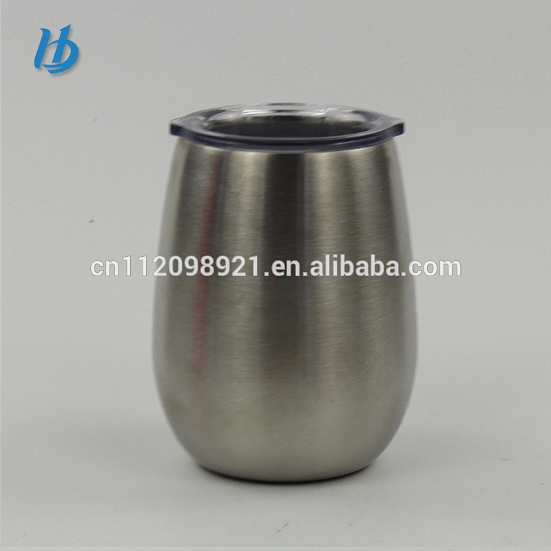 Factory OEM BPA Free 18/8 Stainless Steel round Wine Glass Unbreakable
