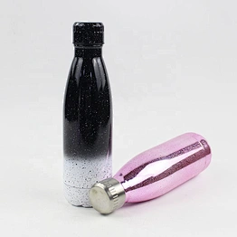 Unique design cola bottle,500ml thermos bottle stainless steel water bottle