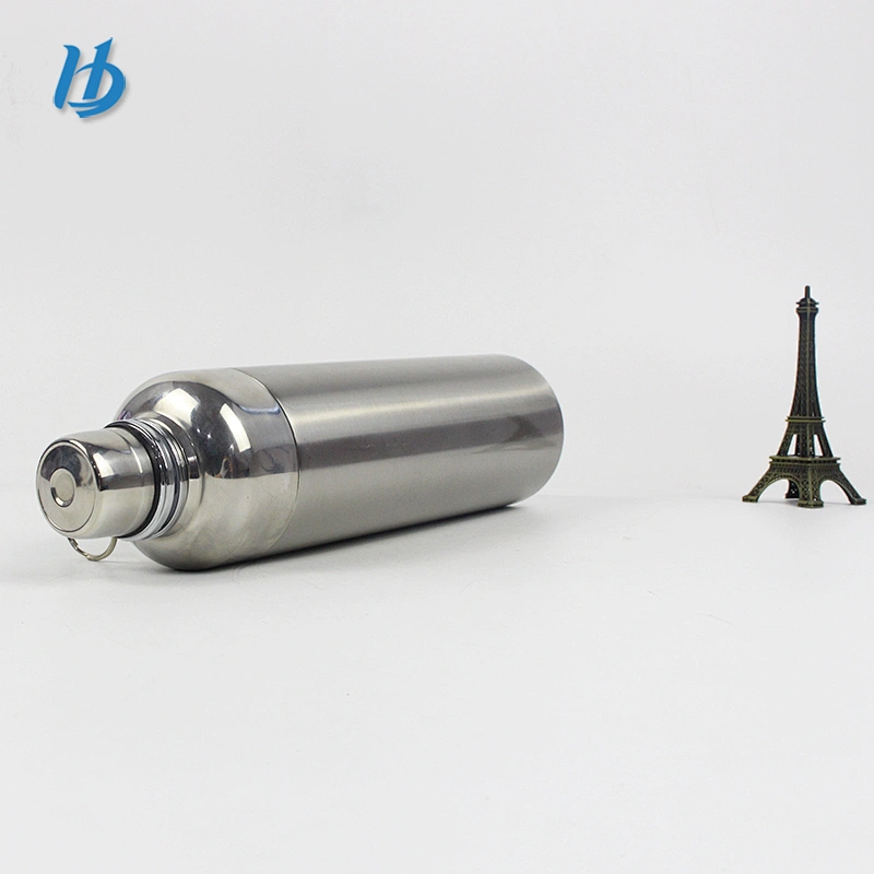 Manufacture double wall stainless steel insulated flask water thermos bottle vacuum flask with handle