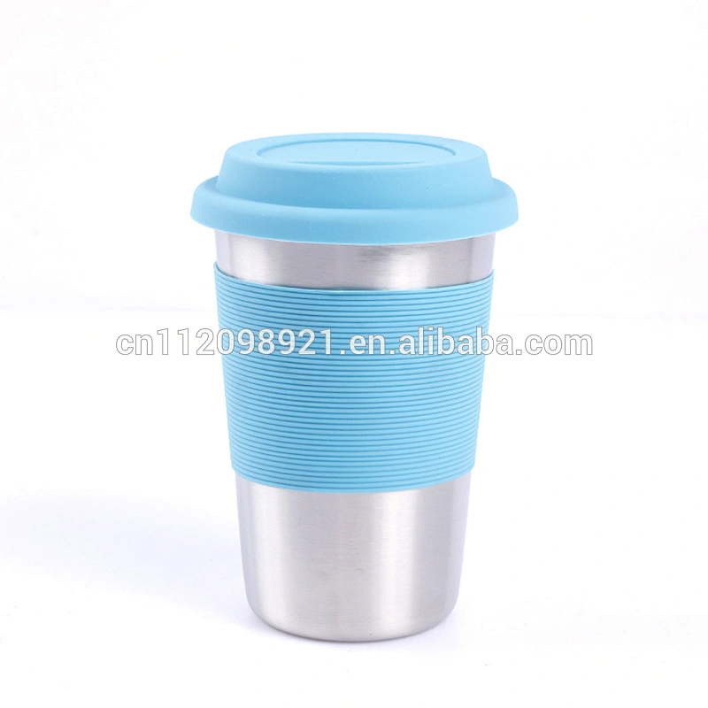 Amazon hot selling Wholesale single wall stainless steel cups coffee cup customized logo color
