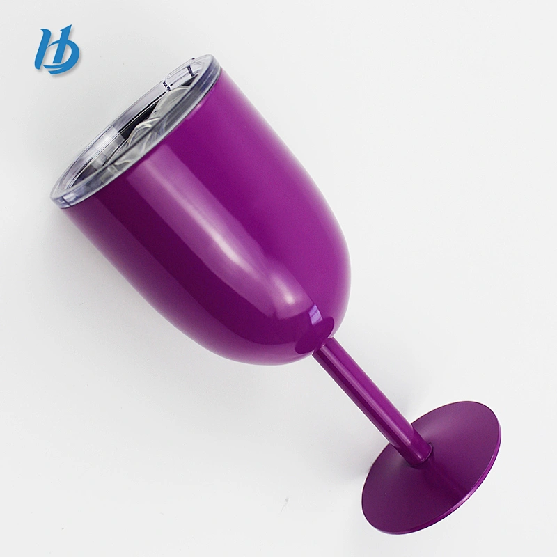 Premium Quality 13oz Double Wall Stainless Steel Goblet Red Wine Cups Decorations Custom Champagne Glass Cup