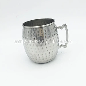 Fashionable Copper Metal Nickel Plated Beer Mug,Copper Plated Tankard With Brass Handle Moscow Mule Mug