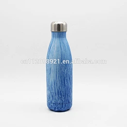 premium quality sport water bottle double wall stainless steel vacuum drinking bottle ,cola shaped bottle hot sale on amazon