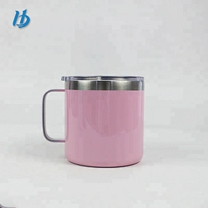 Creative coffee mug custom,camping painting mug with lid and handle