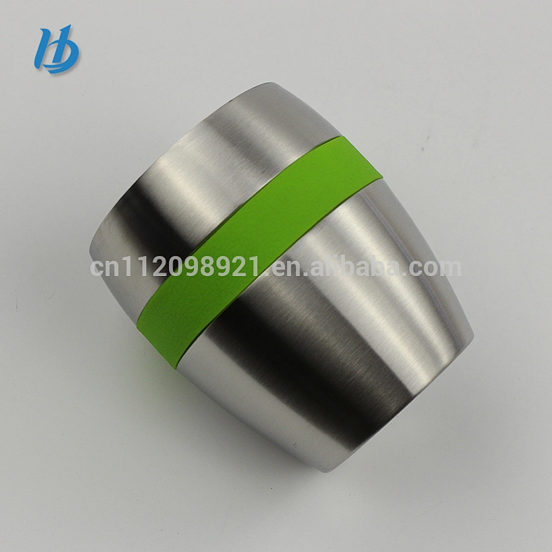 Metal stemless stainless steel wine glass,9OZ customized cup wholesale