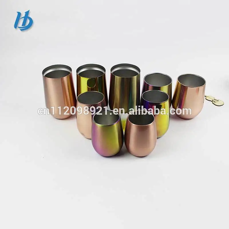 stainless steel cup rose gold wine wholesale cup protein wine glass customized logo