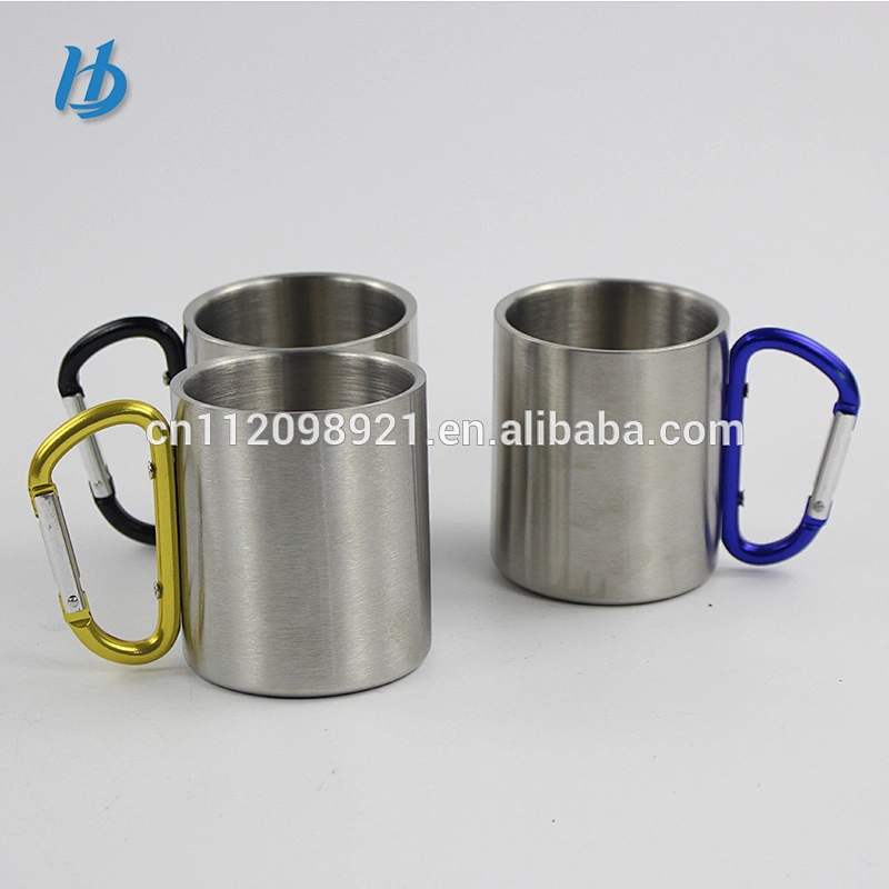 2018 selling small cup wholesale double wall stainless steel beer mug with handle insulated coffee mugs