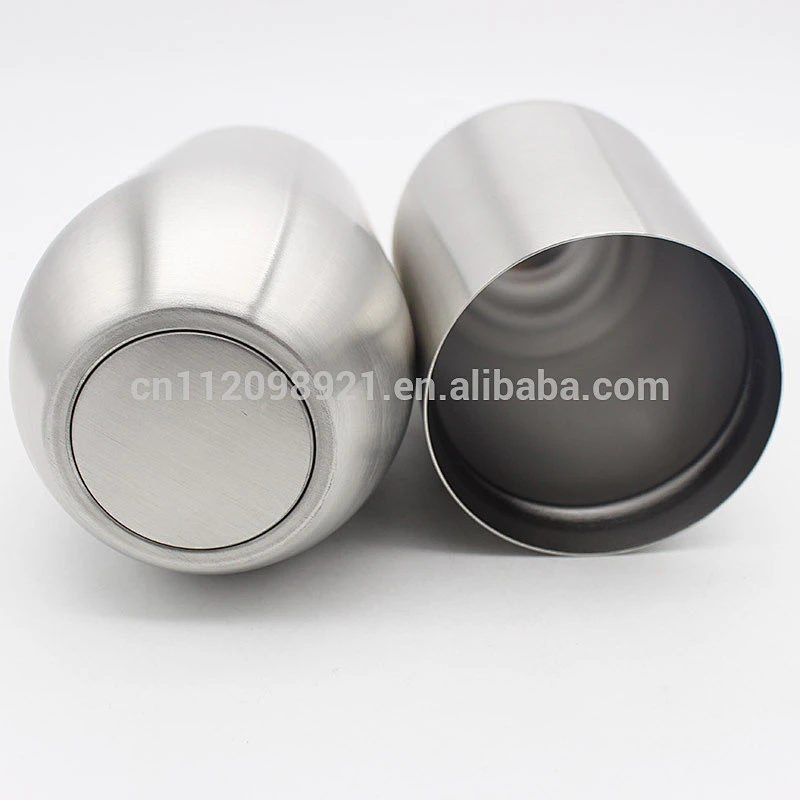 Factory Wholesale OEM BPA Free 16oz double wall stainless steel vaccun insulated wine glass
