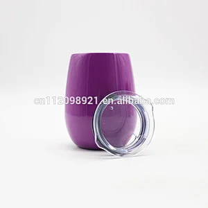 Factory OEM BPA Free 18/8 Stainless Steel round Wine Glass Unbreakable