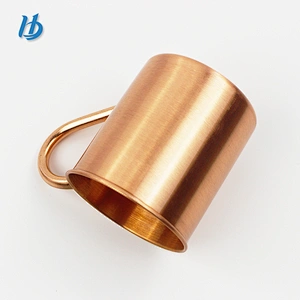 2019 pure copper coffee mug,420ml customized beer mug with handle