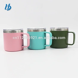 New Design eco friendly stainless steel tumbler insulated 304 stainless steel coffee mug with handle