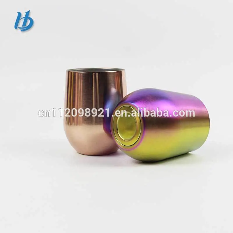 stainless steel cup rose gold wine wholesale cup protein wine glass customized logo