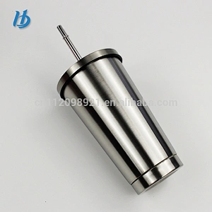 2017 New design stainless steel cup with lid and straw