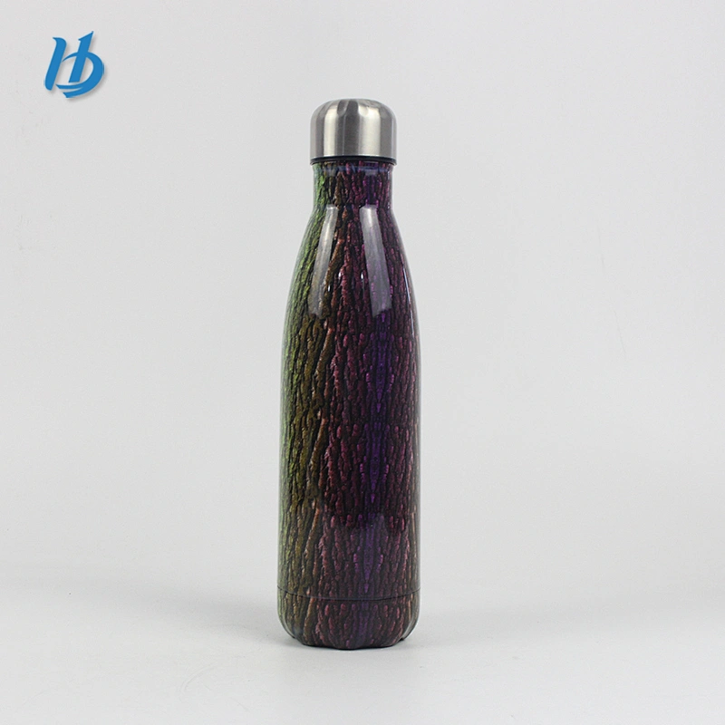 2017 newest product customized drinkware cola shaped bottle stainless steel sport water bottle