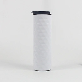 500ml Hammered Stainless Steel Double Wall Metal Coffee Cup