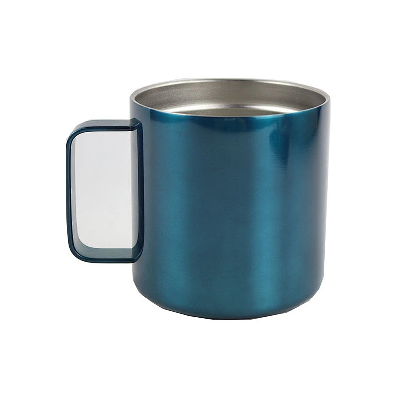 Custom logo and color printed mug stainless steel double wall vacuum mug warmer