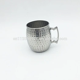 Fashionable Copper Metal Nickel Plated Beer Mug,Copper Plated Tankard With Brass Handle Moscow Mule Mug