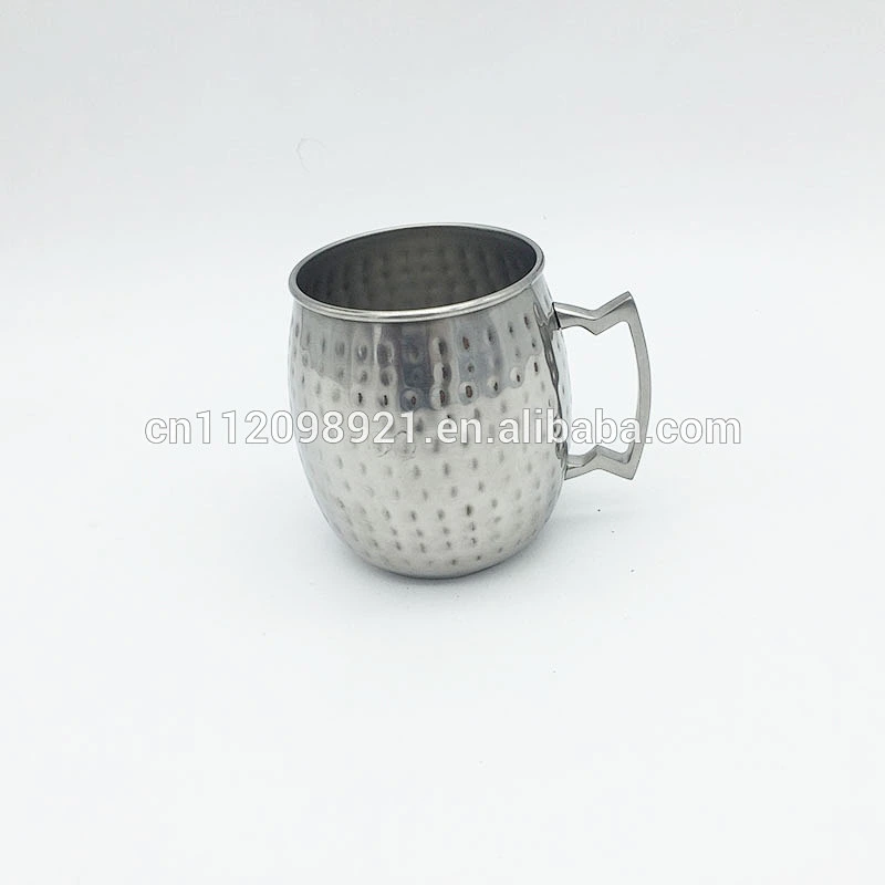 Fashionable Copper Metal Nickel Plated Beer Mug,Copper Plated Tankard With Brass Handle Moscow Mule Mug
