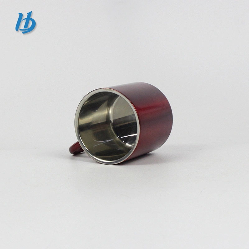Factory direct provide camping mug,double wall steel coffee mug