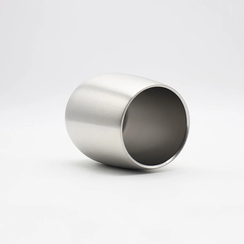 2019 Factory Wholesale OEM Double Wall Stainless Steel Stemless Wine Glass on Amazon