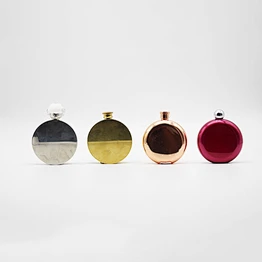 Double Wall Vacuum Round Hip Flask Stainless Steel