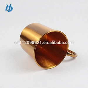 420ml single wall pure copper coffee mug with handle  wine glass brass cup