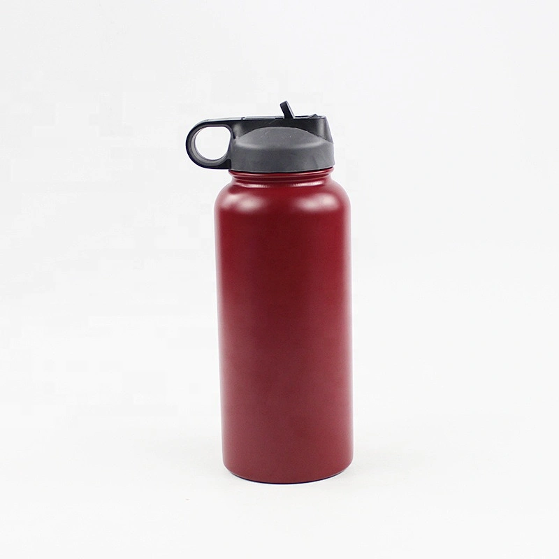 Wholesale cute water bottle ,red painting water bottle vacuum insulated stainless steel