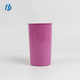 Factory direct provide colorful stainless steel single wall roll edge pint cup