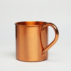 Economic style office individual pure copper coffee mugs copper moscow mule mug copper wine glass