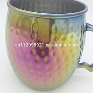 FDA, CE/EU certification moscow mule solid copper mugs, solid stainless mug for moscow mule