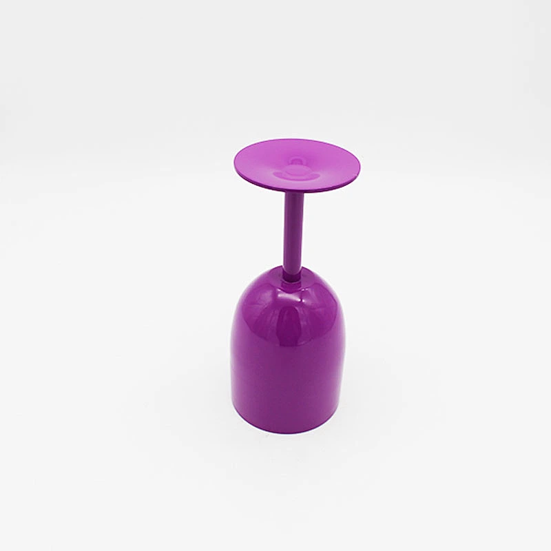 double wall steel tumbler colored wine glass goblet  with a leakproof water goblets