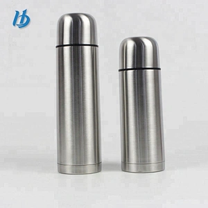 500ml bullet shaped double wall vacuum flask stainless steel hot water bottles