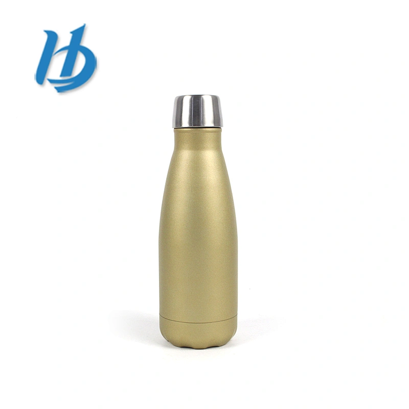 Stainless steel vacuum bottle brush sponge cup brush foldable vacuum flask cola shaped water bottle