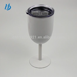 goblet wine cups stainless steel double wall champagne mug wine cups for white wine cocktail with lid