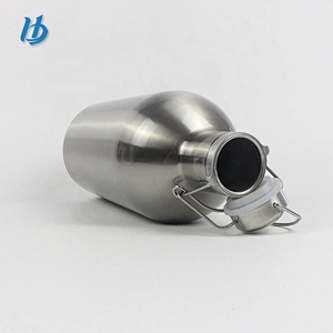 1800ml Flask 64oz Flask Double Wall Stainless Steel Vacuum Beer Growler Flask, Insulated Swing Top Thermos Bottle
