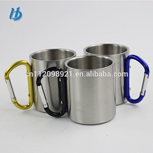 2018 selling small cup wholesale double wall stainless steel beer mug with handle insulated coffee mugs