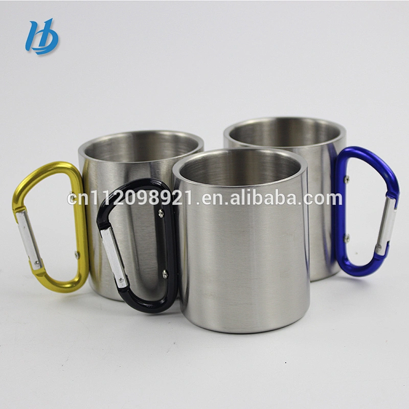 2018 selling small cup wholesale double wall stainless steel beer mug with handle insulated coffee mugs