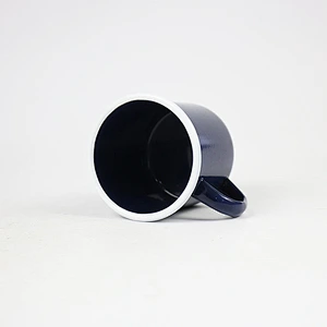 New hot selling stainless steel single rolled rim mug metal mug with handle eco mug