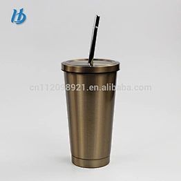 Professional design stainless steel cup ,tumbler cup with lid and straw