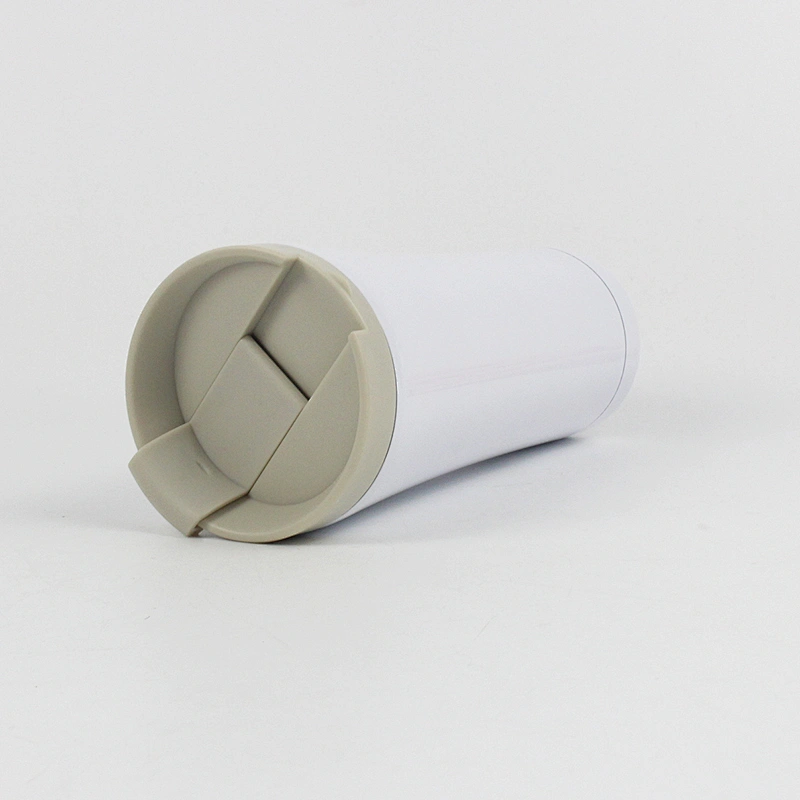Double Wall Stainless Steel Travel Eco White Coffee Mug