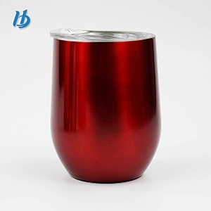 Daily use stainless steel 12 oz wine glass ,drinkware bottles , coffee mugs stainless steel stemless wine glasses