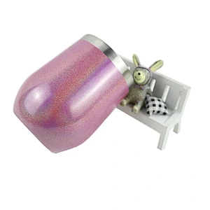 wholesale hot selling wine glass charms markers stainless steel stemless wine glass
