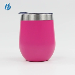 Personalized wine glass customized logo 12 oz stainless steel insulated stemless wine glass tumbler