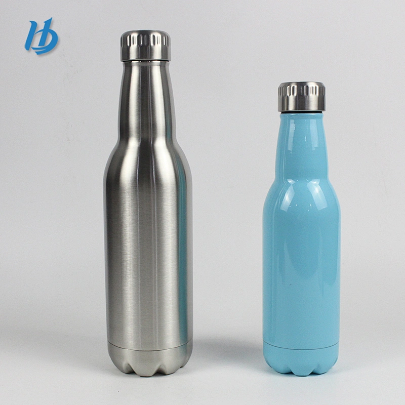 Fashionable vacuum insulated water bottle,thermal cola shaped bottle wholesale